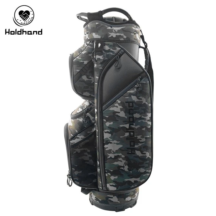 Hot Design Dual Strap Pu Leather Material Golf Cart Bag high quality