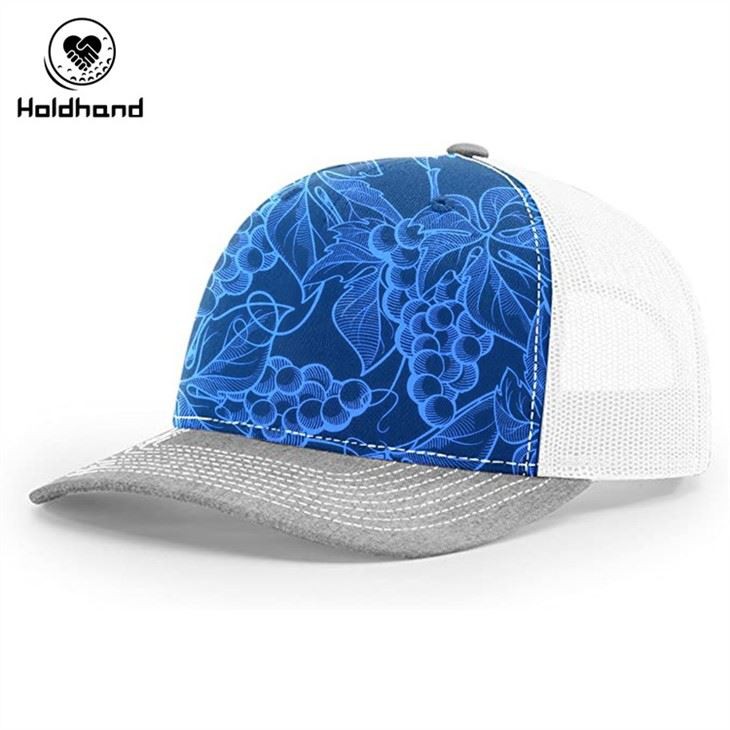 Doodle Print Golf Hat With Adjustable Size Breathable Mesh