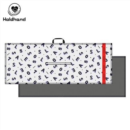 Hot Sell Logo Tersuai Jenama Golf Tuala Wafel Microfiber Dengan Pemegang
