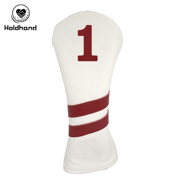 Golf Club Head Covers - 3 Pack Set - Premium Classic Leather Golf Head Cover - For Drivers, Fairway Woods, And Hybrids
